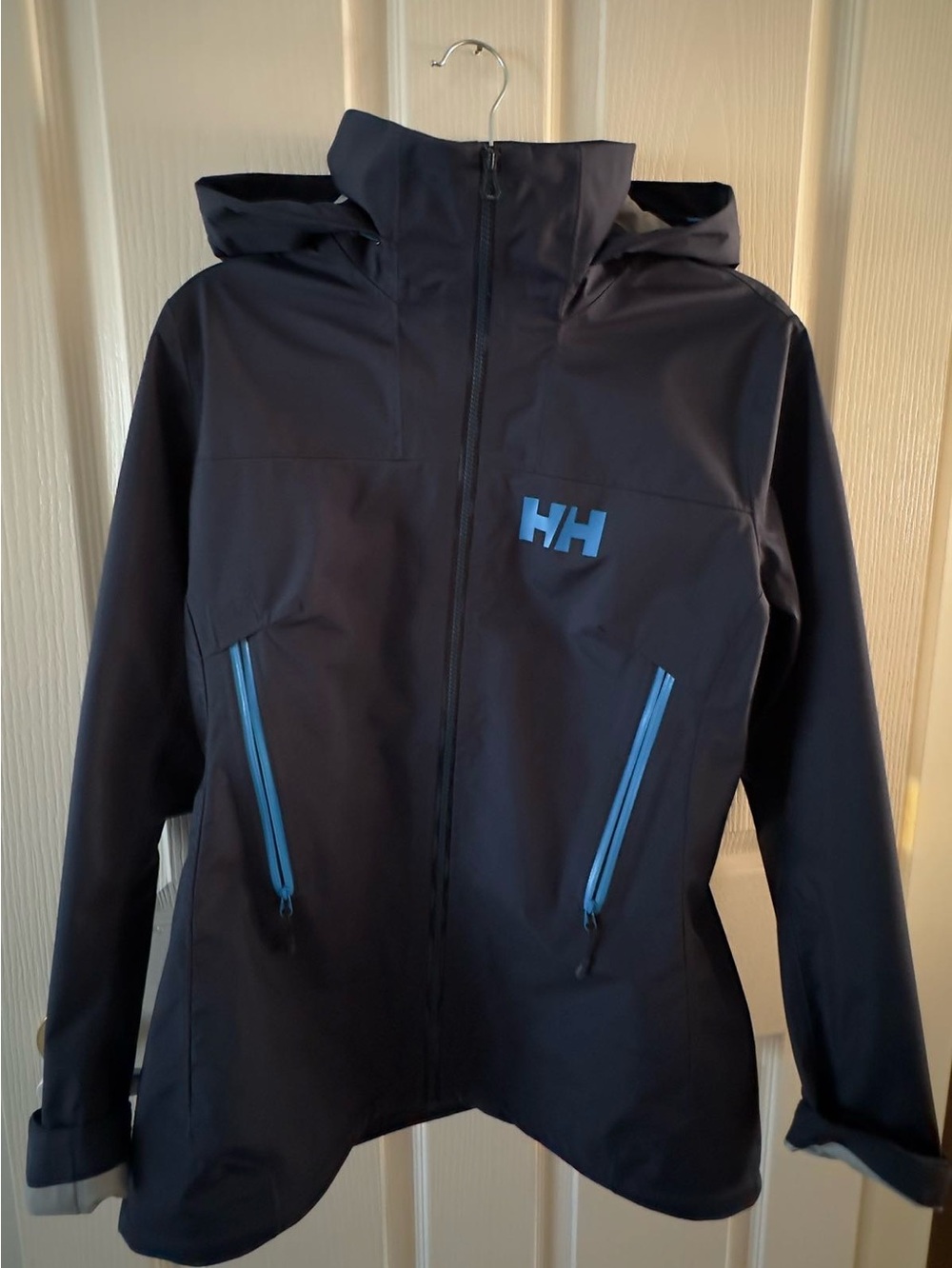 Helly Hansen Brown Jacket with Light Blue Accents